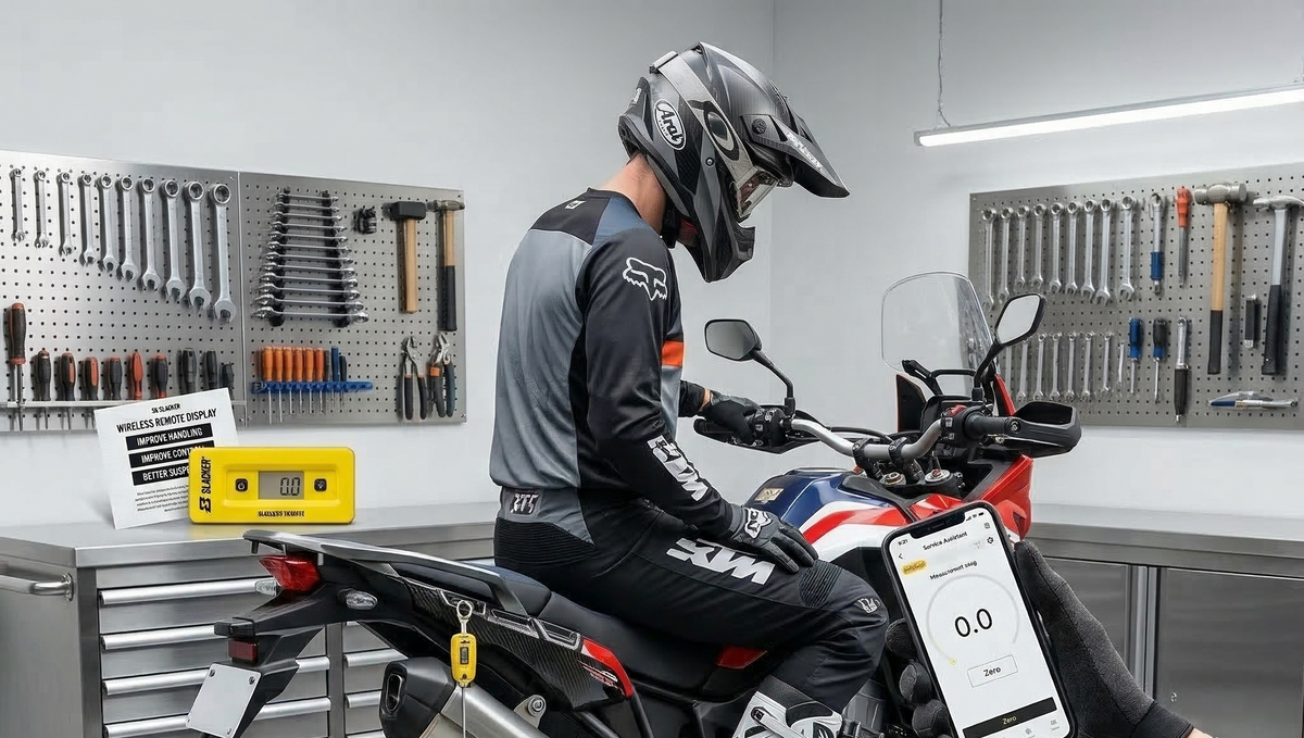 The Ultimate Guide to Motorcycle Sag Setup — With and Without Bluetooth Display