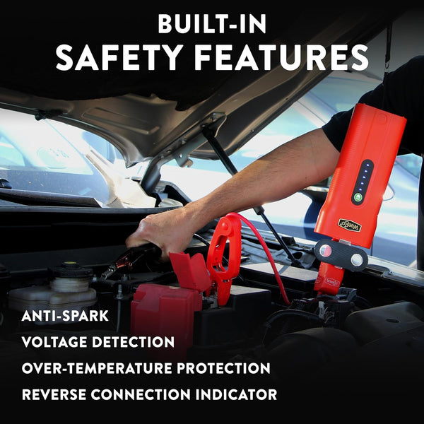 Weego N70 Portable 12V Lithium Jump Starter, 2500 Peak Amp, 700A Cranking, USB Fast Charging