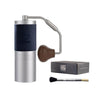 1Zpresso J Manual Coffee Grinder Silver Capacity 35g with Assembly Stainless Steel Conical Burr,  Silver