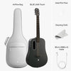 Blue Lava 36" Electric Acoustic Smart Guitar with HiLava System and AirFlow Bag (Ice/Ocean Blue) (Right Hand)