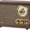 Victrola Willow retro wood Bluetooth radio front view