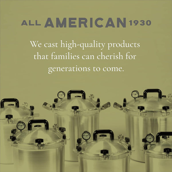 AllAmerican193010.5-QuartPressureCookerCanner_The910_-ExclusiveMetal-to-MetalSealingSystem_EasytoOpen_Close_CompatiblewithAllStovetops_MadeinUSA