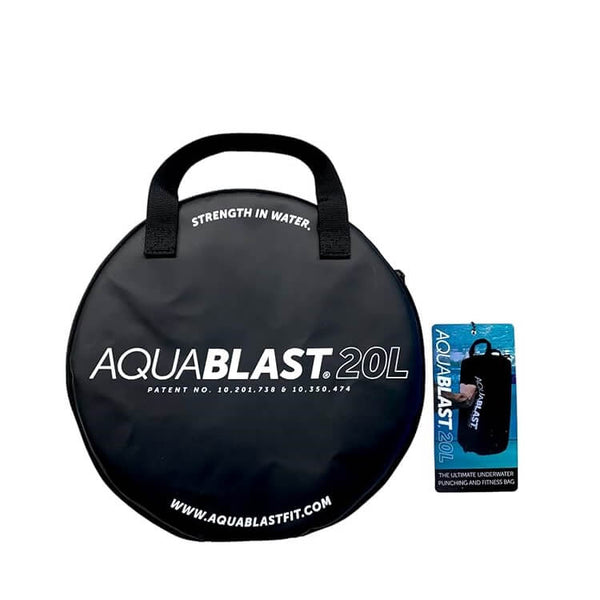 AquaBLAST Portable Fitness and Punching Bag for Swimming Pools for a Total-Body, Low-Impact Workout Using Water Resistance & Weight; Sets Up in 30 Seconds & Take It Anywhere.