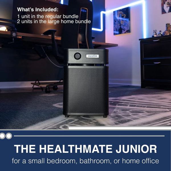 Austin Air Healthy Home Bundle Bedroom Machine + HealthMate + HealthMate Jr