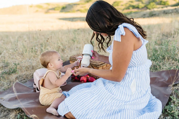 Baby's Brew Baby Shower Set - Portable Bottle Warmer with Adapter for Breast Milk, White