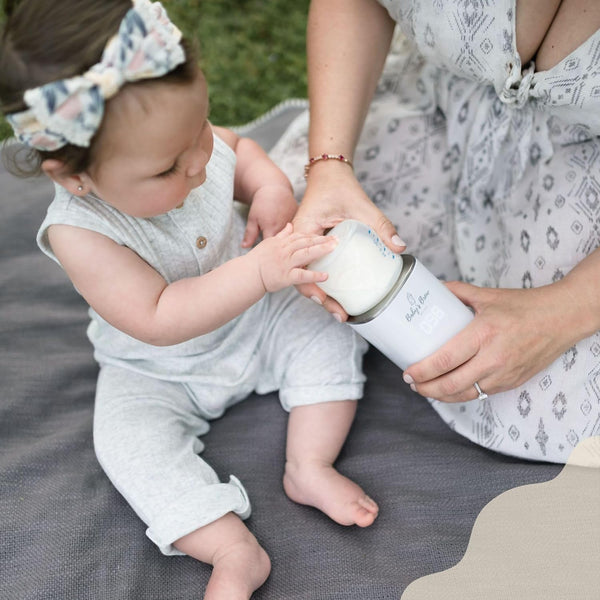 Baby's Brew Baby Shower Set - Portable Bottle Warmer with Adapter for Breast Milk, White