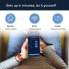 bluebot Smart Water Assistant: Universal Clamp-on Flow Meter 7-in-1 Smart Home Water Monitor and App for iOS