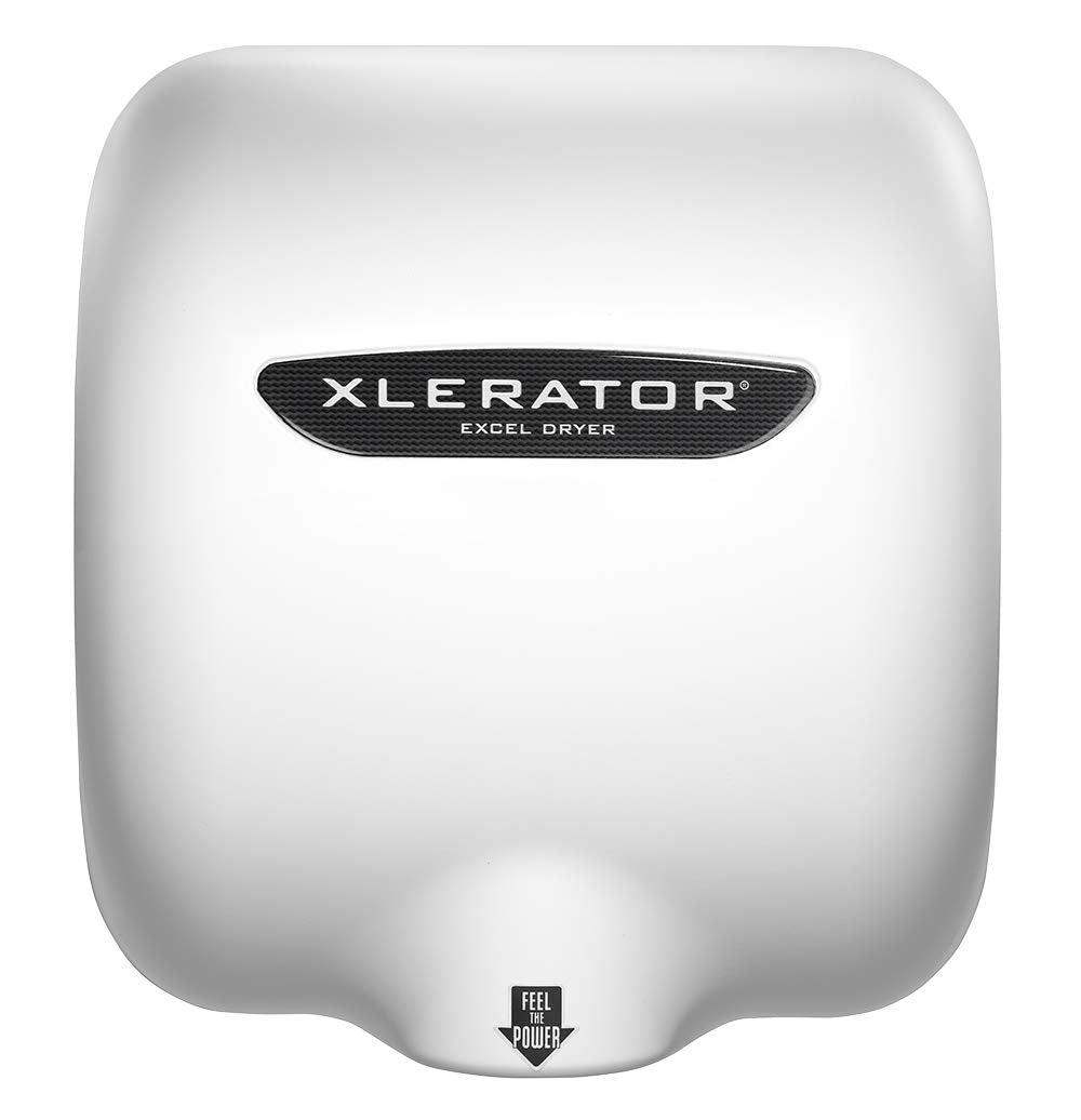 Excel Dryer High-Speed, Energy-Efficient XLERATOR XL-BW 1.1N Hand Dryer with Adjustable Settings - White