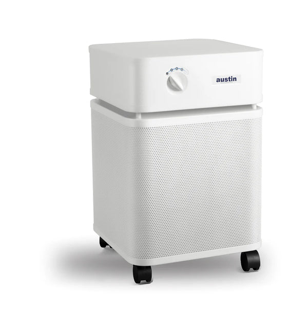 Austin Air HealthMate Plus air purifier sandstone front view