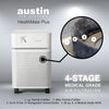 Austin Air HealthMate Plus air purifier sandstone front view
