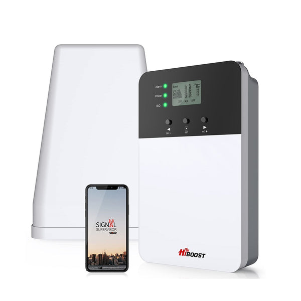 HiBoost Cell Phone Signal Booster for Verizon and AT&T, Cell Phone Booster for Home Cover Up to 4000 sq ft, Boost 4G 5G LTE on Brand 2/4/5/12/13/17, All U.S. Carriers and FCC Approved