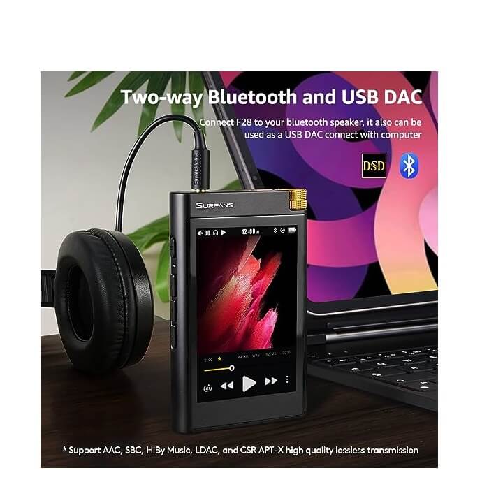  Surfans F20 HiFi MP3 Player with Bluetooth, Lossless