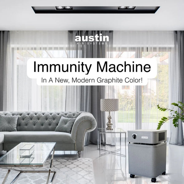Austin Air Immunity Machine in living room setting
