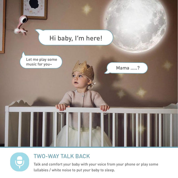Lollipop Video Baby Monitor with Camera and Audio, Baby Camera Monitor with Crying Detection and Two Way Talk Back