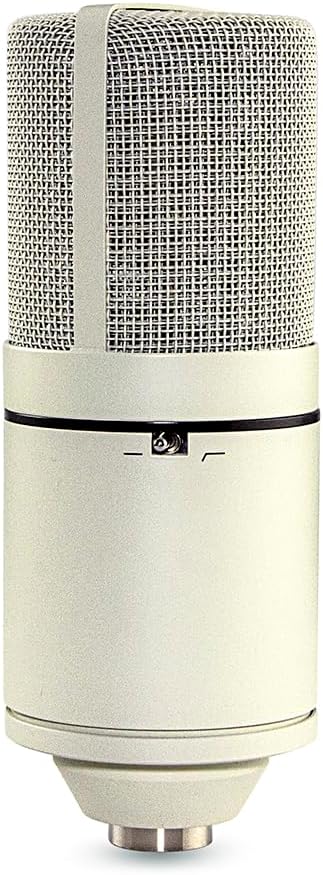 MXL 770 Vintage White Condenser Microphone with Shockmount and Case