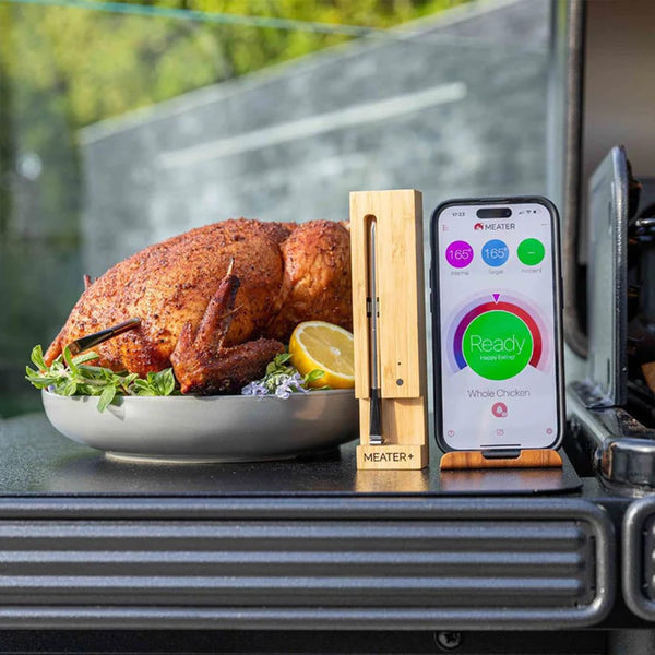 Meater Plus Wireless Meat Thermometer 165ft Long Range WIFI Digital Connectivity For The Oven, Grill, Kitchen, BBQ With Apron