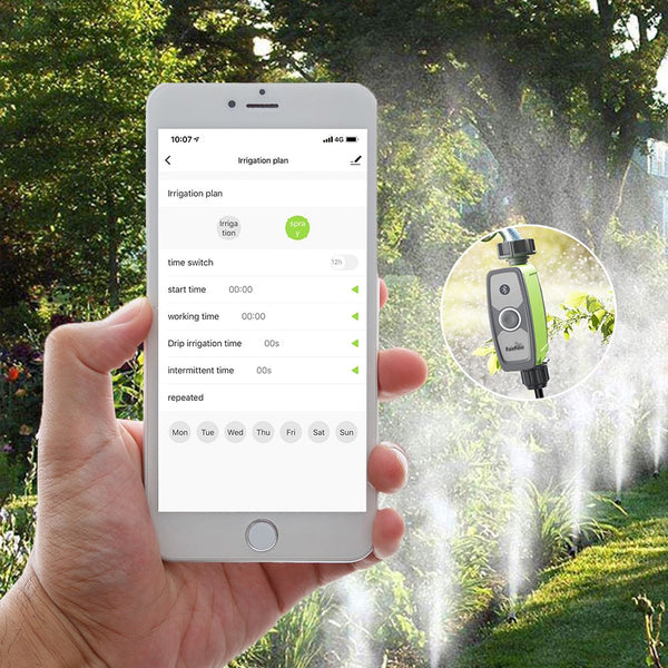 RainPoint Bluetooth Smart Sprinkler Timer, Hose Water Timer - Intelligent Lawn Watering Control