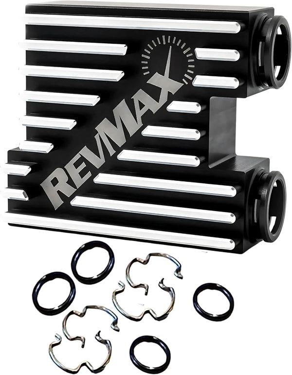 RevMax 68RFE billet cooler bypass upgrade installed on 6.7L Cummins