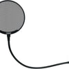 Proscreen XL metal pop filter with adjustable gooseneck attached to microphone stand for studio recording
