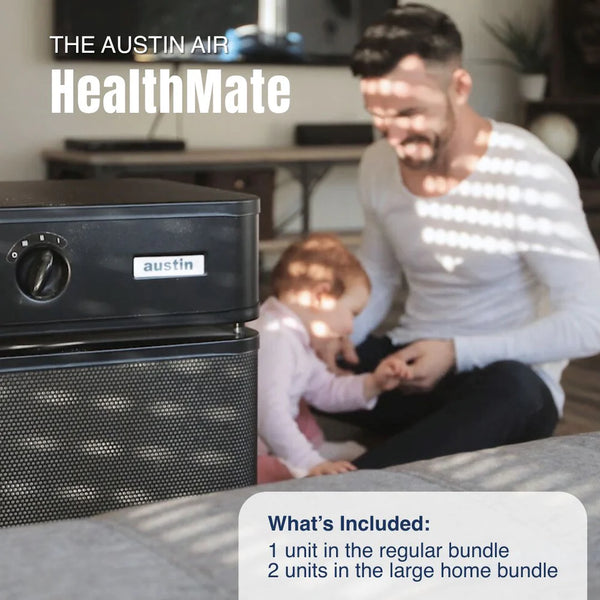Austin Air Healthy Home Bundle Bedroom Machine + HealthMate + HealthMate Jr