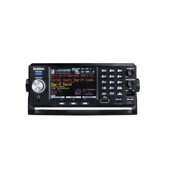 Uniden SDS200 Advanced X Base/Mobile Digital Trunking Scanner, Incorporates The Latest True I/Q Receiver Technology, Best Digital Decode Performance in The Industry