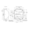 XLERATOR XL-BW-ECO hand dryer side view showing surface mount installation design