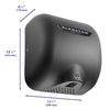 XLERATOR XL-GR – Automatic Hand Dryer (Textured Graphite, 120V, Surface Mounted)