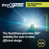 ACR ResQFlare electronic distress flare providing 360 degree visibility over ocean at night