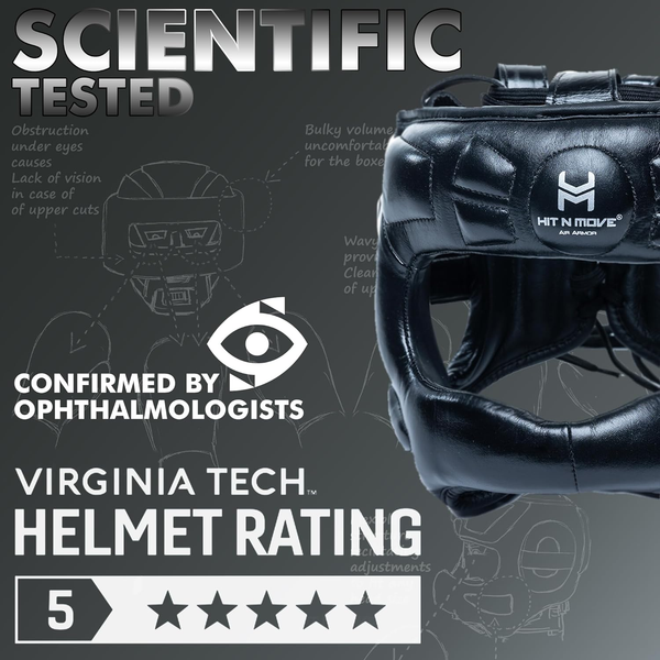 boxing headgear tested for safety and vision performance