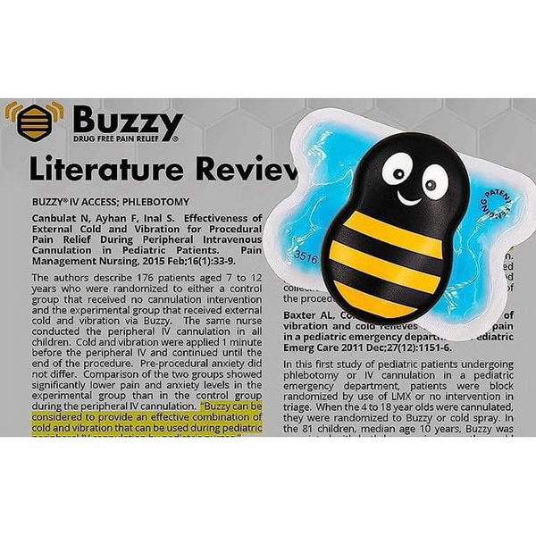 Buzzy pain relief clinical study showing effectiveness of cold and vibration therapy