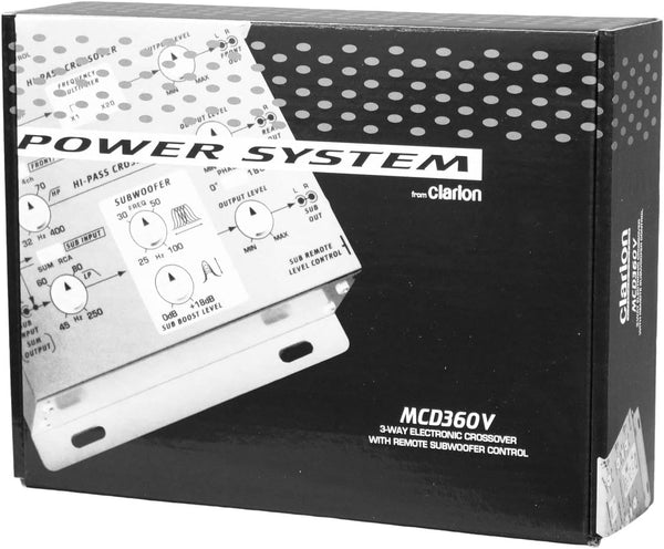 Clarion MCD360 3-Way Electronic Crossover front view