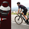 Cyclist using Favero Assioma PRO RL-1 power meter pedals during outdoor road cycling performance