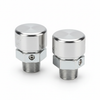 TST 507 Tire Pressure Monitoring System cap sensors - two silver TPMS sensors with anti-theft design for RVs, trucks, and trailers