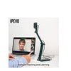 IPEVO V4K Ultra High Def 8MP USB Document Camera — Mac OS, Windows, Chromebook Compatible for Live Demo, Web Conferencing, Learning