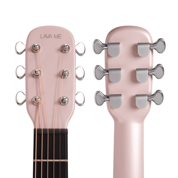 A stunning rose gold acoustic guitar, the LAVA ME 3 38