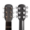 LAVA ME 3 36" Carbon Fiber Smart Acoustic Electric Guitar with Built-in Effects and HILAVA OS for Adults, Teens and Beginners - Space Grey (Right Hand)