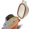 Marine Rescue GPS nexGen emergency beacon with open protective cover displaying activation buttons and controls