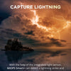MIOPS Smart Plus detecting lightning and triggering camera for storm photography
