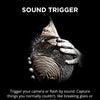 MIOPS Smart Plus sound trigger capturing high-speed events like breaking objects or popping balloons