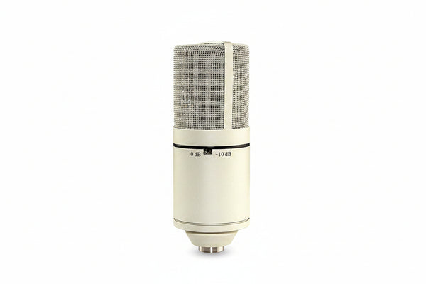 MXL 770 condenser microphone with -10dB pad switch for handling loud sound sources