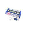 MedQ Daily Pill Box Reminder with Flashing Light and Beeping Alarm Includes Bonus Liberty Pill Keychain (Blue)