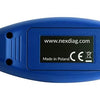 Back view of NexPTG paint thickness gauge showing build quality and Made in Poland label