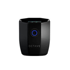 Octave Temperature Reader Version 1.2 - Black | Color Changing Screen | Alarm, Display Feature with Improved UI | Desktop Wireless Thermal Sensor