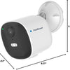 PoolScout wireless pool safety camera dimensions and size measurements illustration