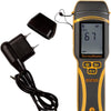 Protimeter SurveyMaster moisture meter connected to external pin probe accessory for moisture testing
