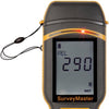 Protimeter SurveyMaster moisture meter displaying wet moisture reading on digital screen