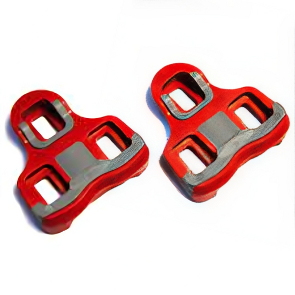 Favero Assioma red 6° float cleats compatible with DUO/UNO pedals and LOOK Kéo system