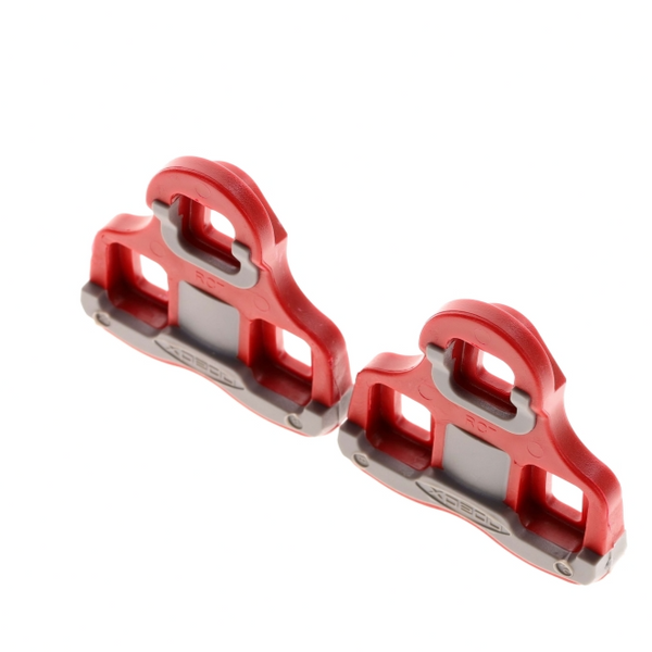 Favero Assioma red 6° float cleats compatible with DUO/UNO pedals and LOOK Kéo system