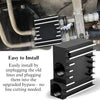 Installed RevMax transmission cooler bypass valve connected to transmission cooling lines