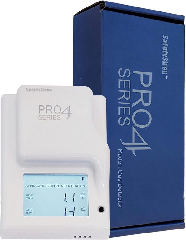 SafetySiren Pro4 (4th Gen) Radon Gas Detector with digital display